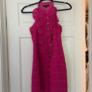Nanette Lepore pink ruffled dress